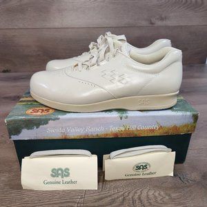 NEW in Box SAS Free Time Bone Lace Up Leather Shoes Women's Size 9.5 M